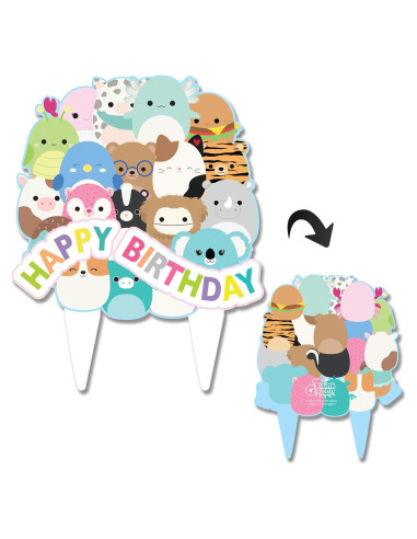 Adorno de Pastel Squishmellow Ecológico 17.78x24.13cm