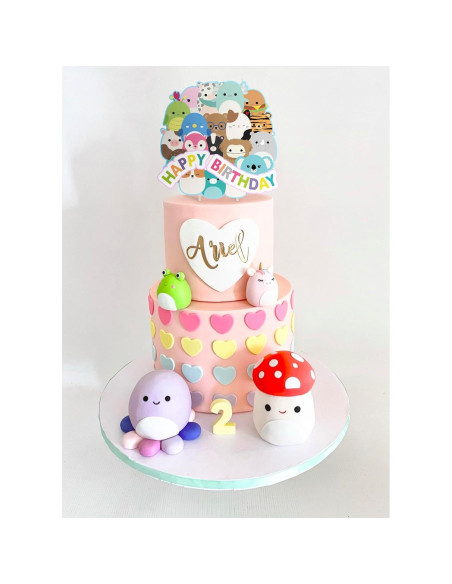 Adorno de Pastel Squishmellow Ecológico 17.78x24.13cm