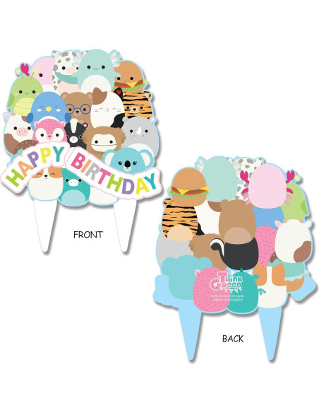 Adorno de Pastel Squishmellow Ecológico 17.78x24.13cm