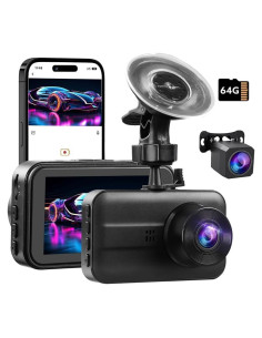 Cámara Dash 4K Delantera y Trasera Wkreuoar con G-Sensor