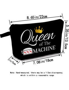 Bolsa de Maquillaje Máquina Tragamonedas Poliéster 22x13.5cm 2