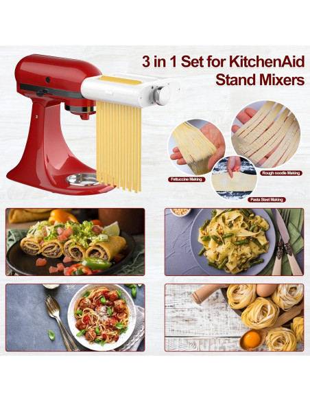 Accesorio 3 en 1 para Pasta KitchenAid TZCYOTO - Acero Inoxidable