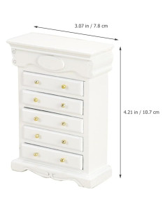 Armario Miniatura Vintage LOGOFUN para Casa de Muñecas 10.7cm 2