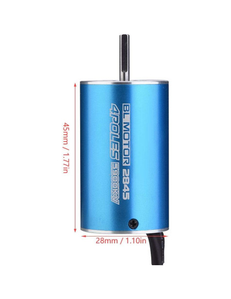 Motor RC Sin Escobillas Dilwe 2845 5000KV/5900KV 1/12 1/14