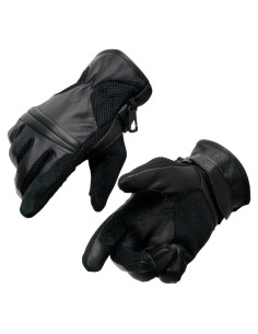 Guantes de Moto Milwaukee SH296 Negros con Nudillos Acolchados - Grande