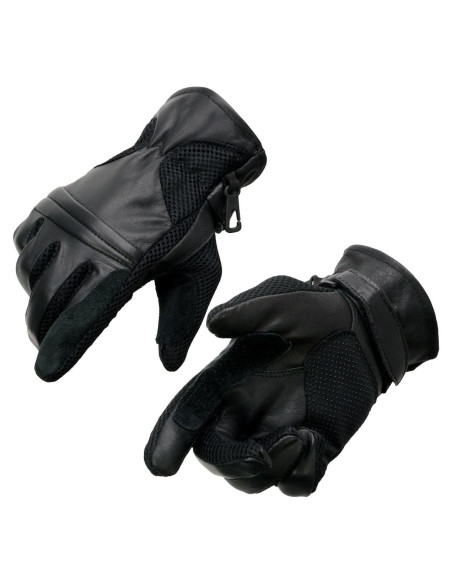 Guantes de Moto Milwaukee SH296 Negros con Nudillos Acolchados - Grande