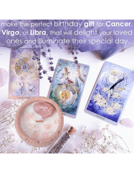 Vela Aromática de Cristal Rosa Perekond 100% Soja 8.89cm