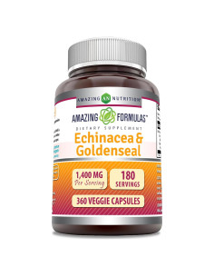 Suplemento de Equinácea Amazing Formulas 1400 Mg 360 Cápsulas