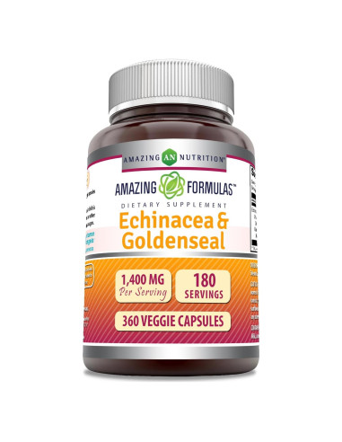 Suplemento de Equinácea Amazing Formulas 1400 Mg 360 Cápsulas