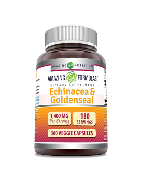 Suplemento de Equinácea Amazing Formulas 1400 Mg 360 Cápsulas