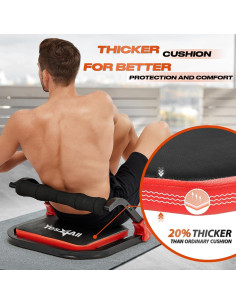 Máquina de Crunch Abdominal Yes4All con Bandas de Resistencia 2