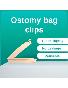 10 Clips para Bolsa de Ostomía SanviMed - Cierre Seguro y Reutilizables 2