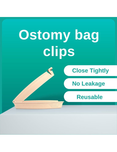 10 Clips para Bolsa de Ostomía SanviMed - Cierre Seguro y Reutilizables