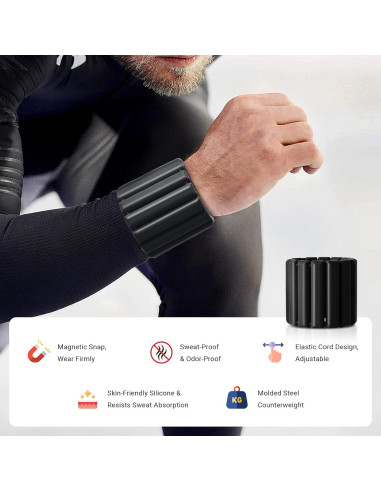 Pesas de Muñeca y Tobillo Li Fitness Ajustables 0.45 kg