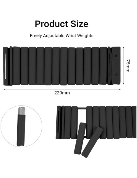 Pesas de Muñeca y Tobillo Li Fitness Ajustables 0.45 kg