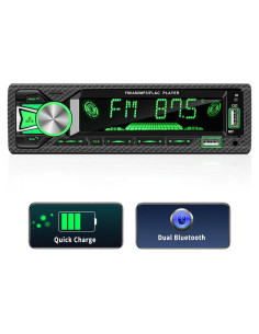 Receptor de Audio para Coche AMprime A3100US5 Bluetooth MP3