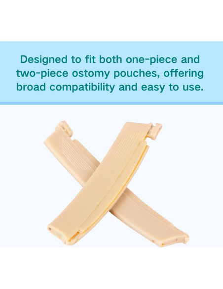 10 Clips para Bolsa de Ostomía SanviMed - Cierre Seguro y Reutilizables