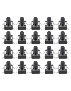 Interruptor Táctil Momentáneo uxcell 6x6x9mm 20PCS 4 Pines