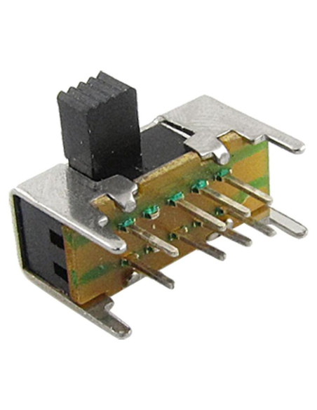 Interruptor Deslizante Horizontal 3 Posiciones 8 Pines Sourcingmap