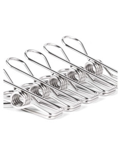 Pinzas de Ropa de Acero Inoxidable AoHu - 28 Piezas 6.6 cm