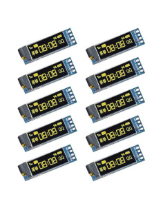 10 Piezas Módulo Pantalla OLED 0.91" Senzooe 128x32 Amarillo