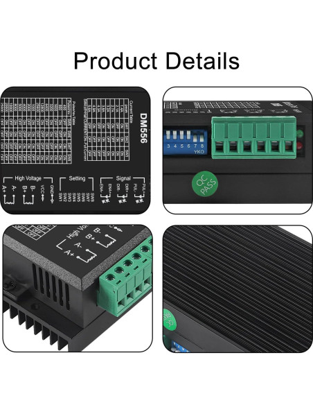 Controlador de Motor Paso a Paso DM556 24-50V 5.6A 128 Subdivisiones