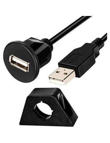 Cable de Montaje Flush USB 2.0 MXtechnic 2m Macho a Hembra