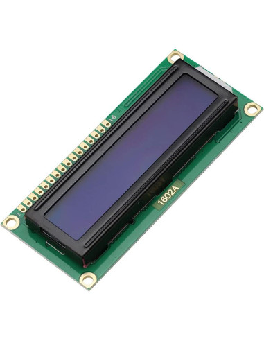 2 Módulos LCD 1602 Azul + 2 Interfaz I2C 8P Macho/Hembra