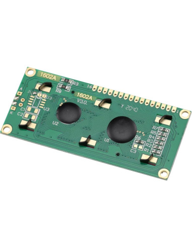 2 Módulos LCD 1602 Azul + 2 Interfaz I2C 8P Macho/Hembra