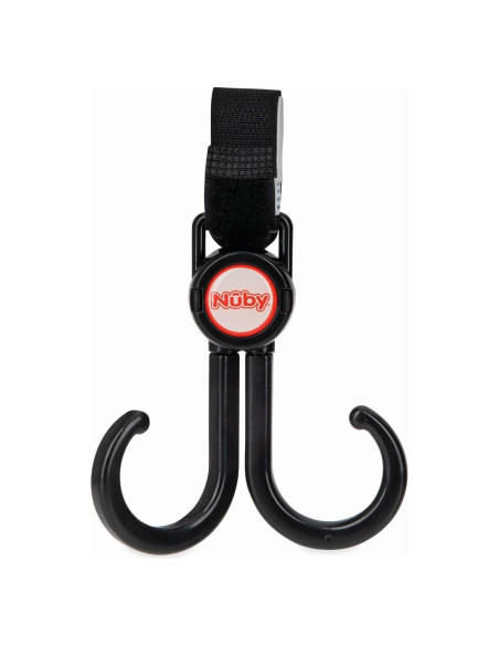 Ganchos Ajustables Nuby 2 en 1 para Cochecito y Auto - 8 Piezas