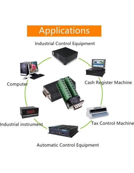 Adaptador VGA Macho Oiyagai DB15 3+9 15 Pines con Terminal
