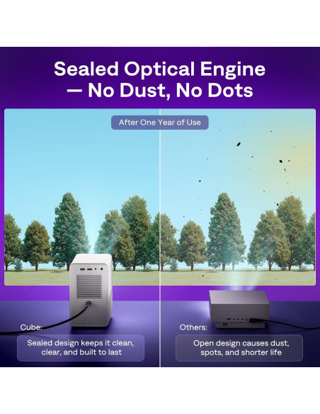 Proyector Smart Aurzen Roku TV 1080P FHD Bluetooth WiFi