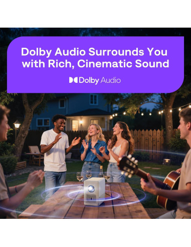 Proyector Smart Aurzen Roku TV 1080P FHD Bluetooth WiFi