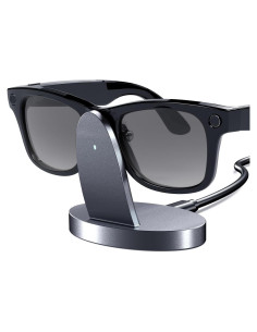 Base de Carga Inalámbrica Ray-Ban Meta, Soporte Portátil Gris