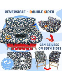 Cubierta de carrito de compras 2 en 1 SCCHC-DSIDES Verde 2