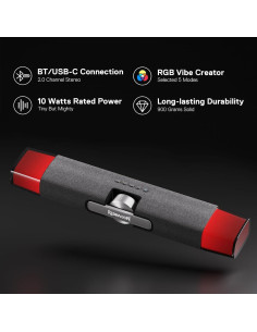 Altavoces de Escritorio Redragon GS512 RGB 2.0 Bluetooth USB-C 2