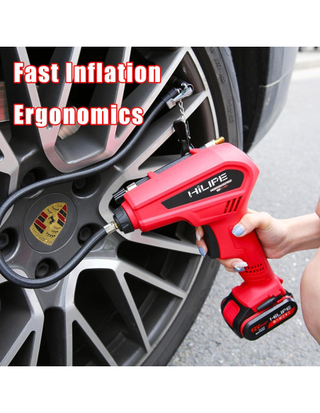 Inflador de Neumáticos Inalámbrico HILIPE 12V Portátil