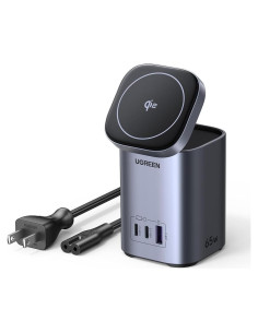 Cargador UGREEN Nexode 65W 4 en 1 USB-C con Carga Inalámbrica