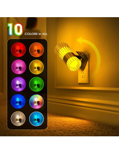 Luz Nocturna LED RGB Briignite con Sensor y Brillo Ajustable 2