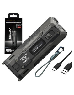 Linterna Nitecore EDC37 8000 Lúmenes Recargable USB-C