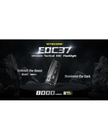 Linterna Nitecore EDC37 8000 Lúmenes Recargable USB-C