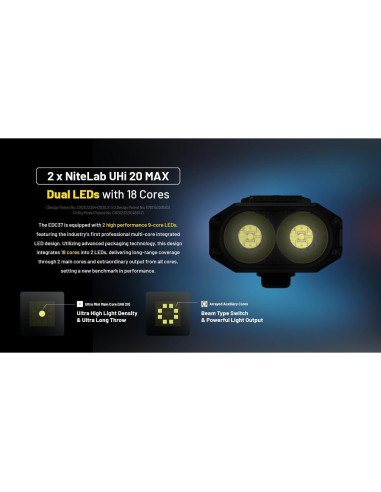 Linterna Nitecore EDC37 8000 Lúmenes Recargable USB-C