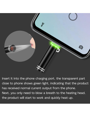 Encendedor Eléctrico Kingmall Blowing it II USB-C a Prueba de Viento