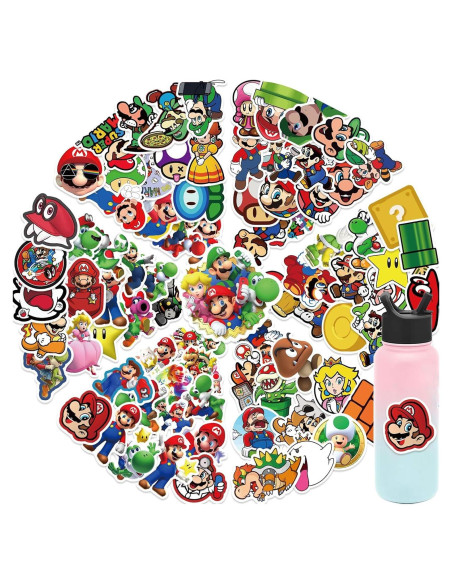 100 Pegatinas de Personajes de Dibujo Animado NineGirl