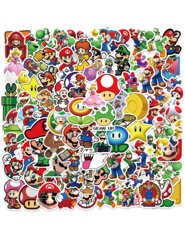 100 Pegatinas de Personajes de Dibujo Animado NineGirl