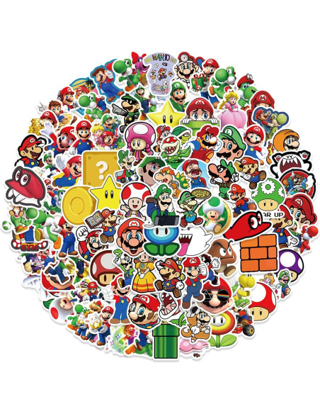 100 Pegatinas de Personajes de Dibujo Animado NineGirl