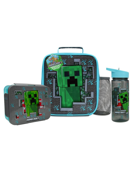 Set de Almuerzo Get Trend Minecraft 3 Piezas Aislado Niños