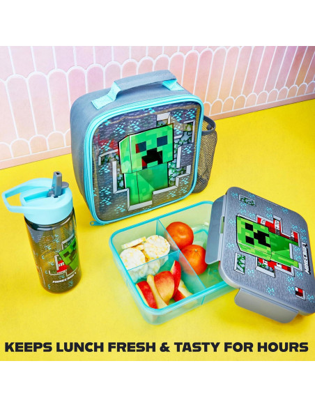 Set de Almuerzo Get Trend Minecraft 3 Piezas Aislado Niños