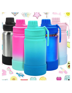 Botella de Agua Aislada 12 oz CHILLOUT LIFE Azul Océano