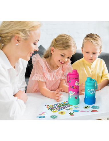 Botella de Agua Aislada 12 oz CHILLOUT LIFE Azul Océano